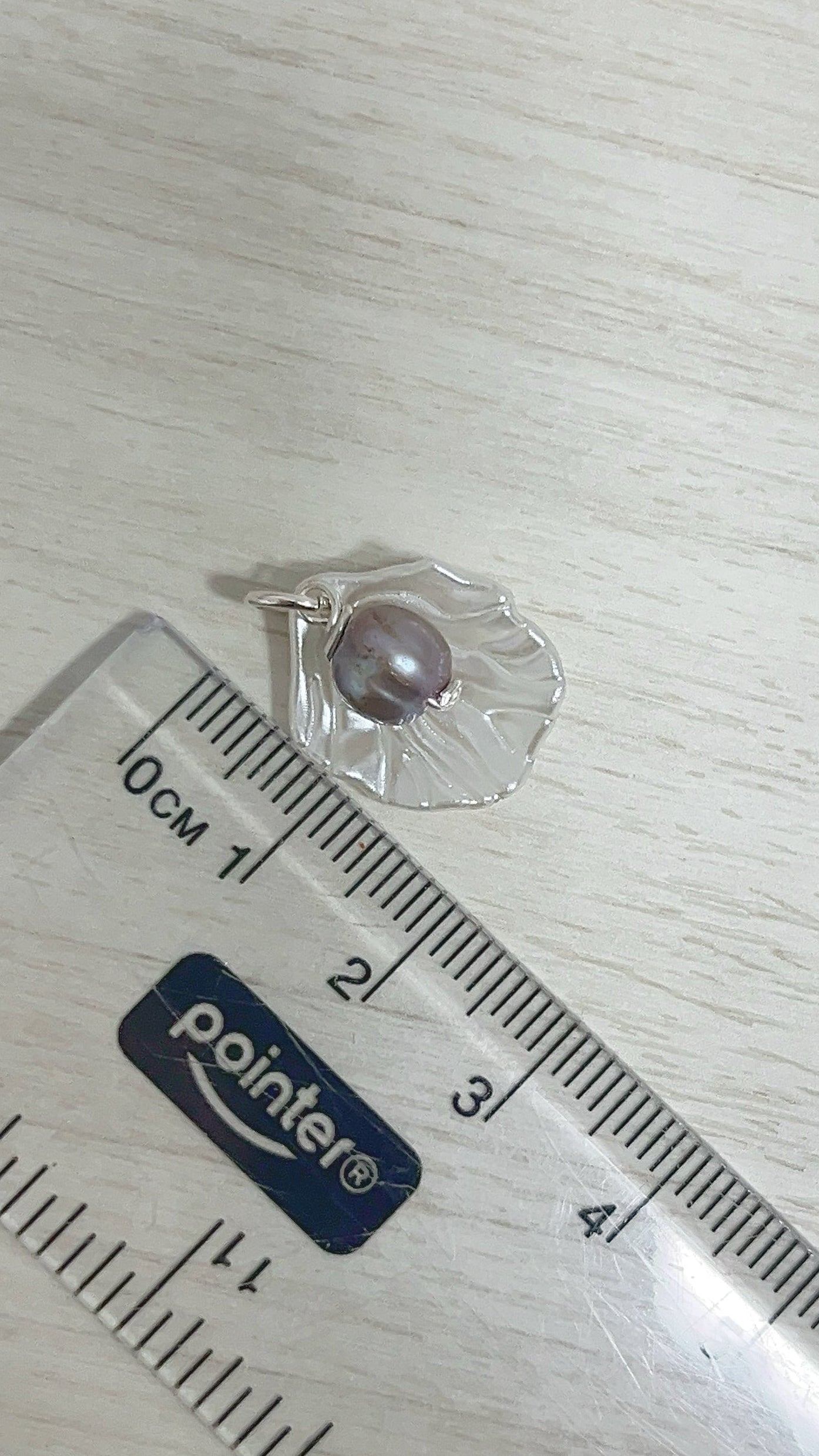 Dije Concha y Perla Plata 925