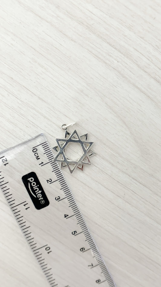 Estrella de 12 Puntas 2,3cm - Plata 925
