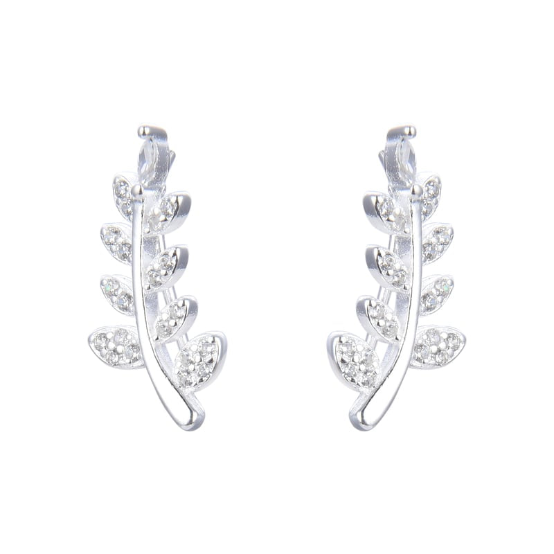 Zarcillos Trepadores Espiga Plata 925