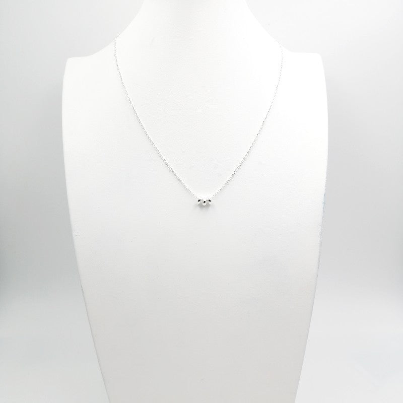 Gargantilla 3 Bolitas 45cm Ajustable - Plata 925