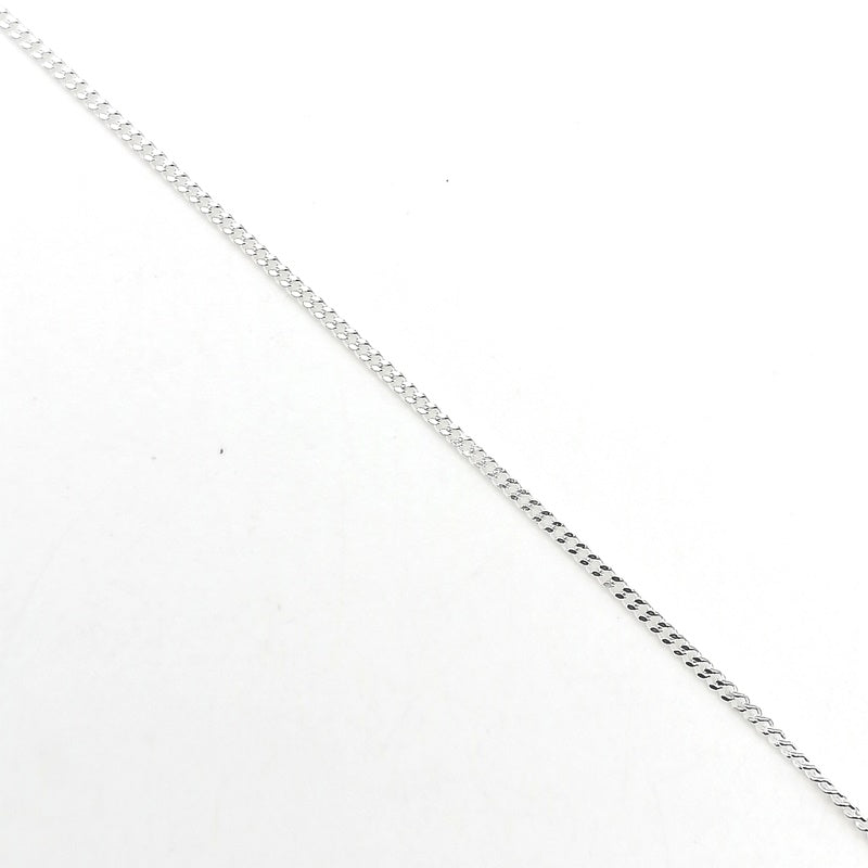 Cadena Tejido Grumet Delgada Plata 925