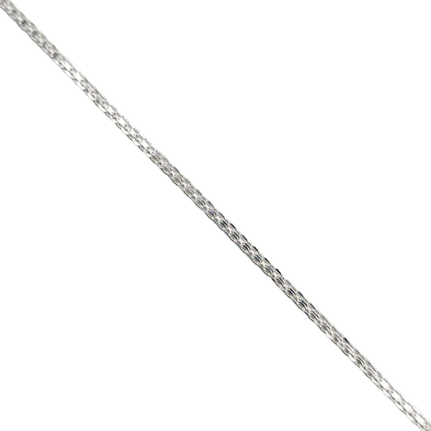 Cadena Tejido Chino 2mm 45cm Plata 925