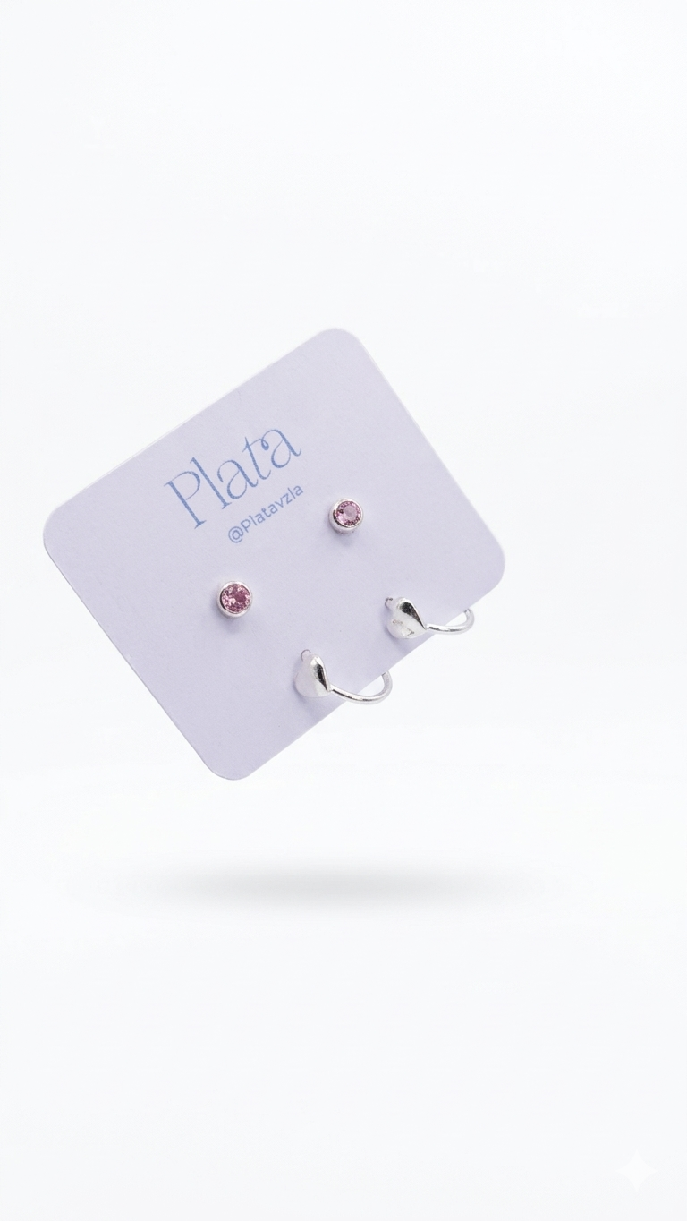 Set Abridores + Argollas 1,2cm - Plata 925