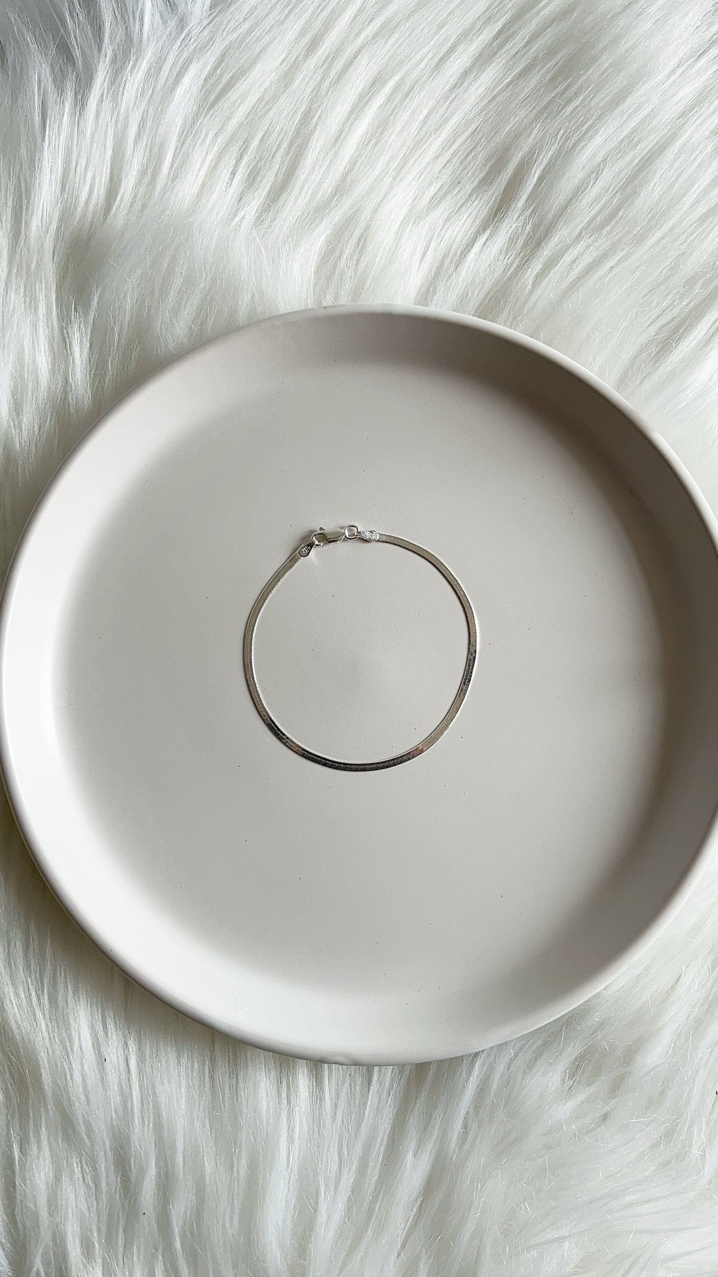 Pulsera Plana 19cm - Plata 925