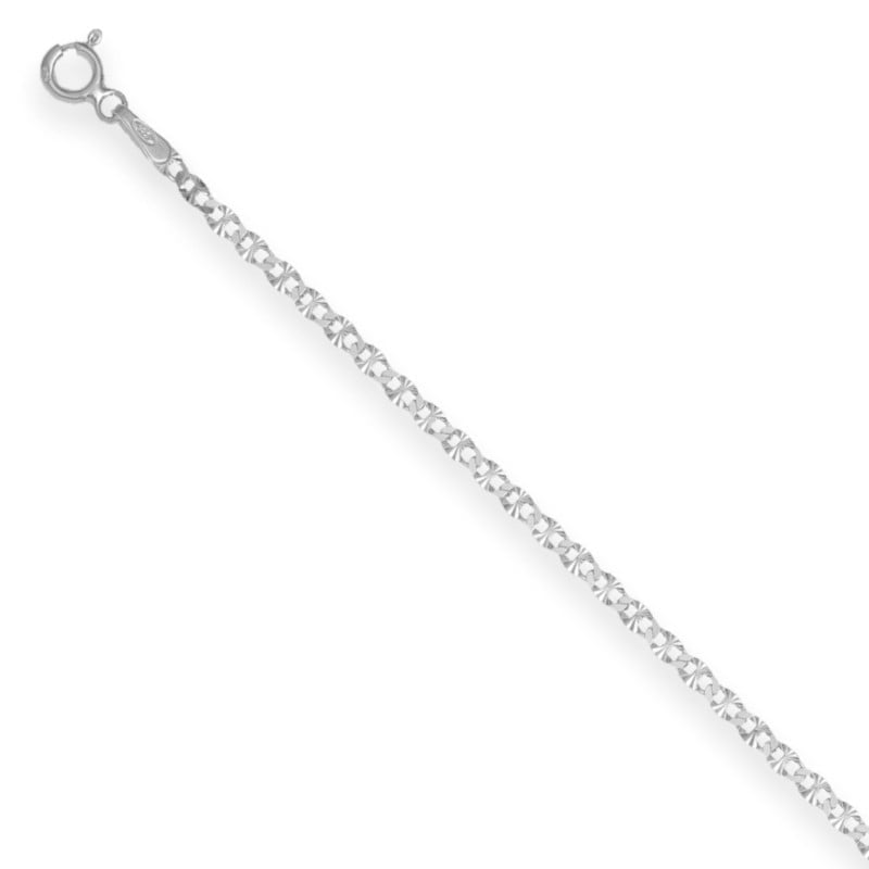 Cadena Gucci Plata Diamantada 3mm 45cm Plata 925