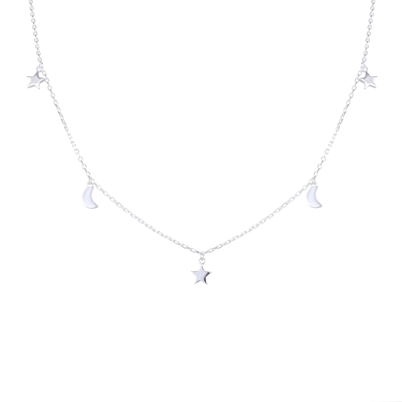 Choker Estrellas y Lunas Ajustable