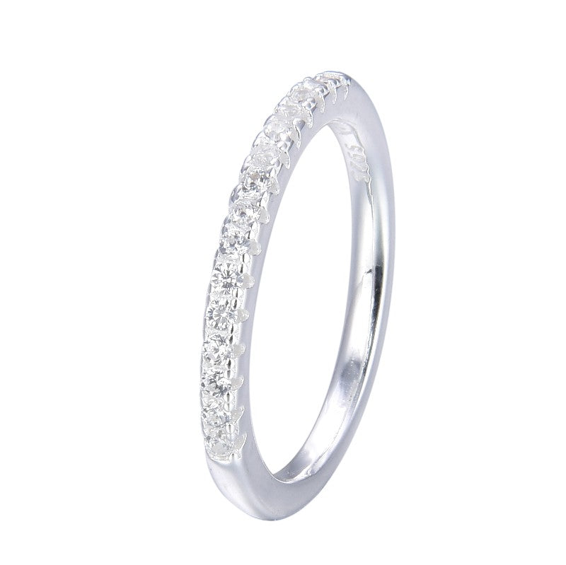 Anillo Cristales Plata 925