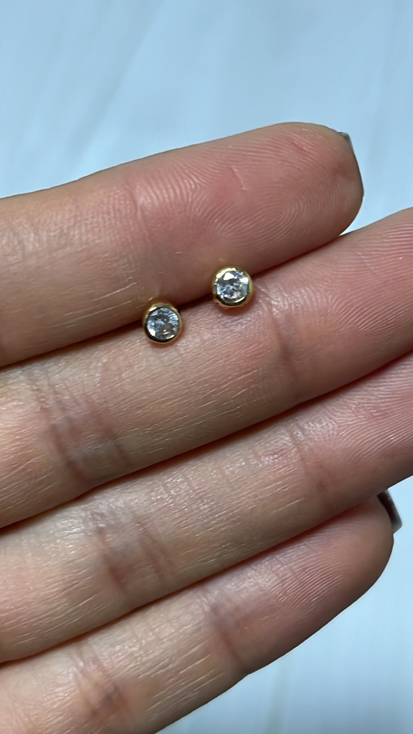 Abridores con Baño de Oro Plata 925