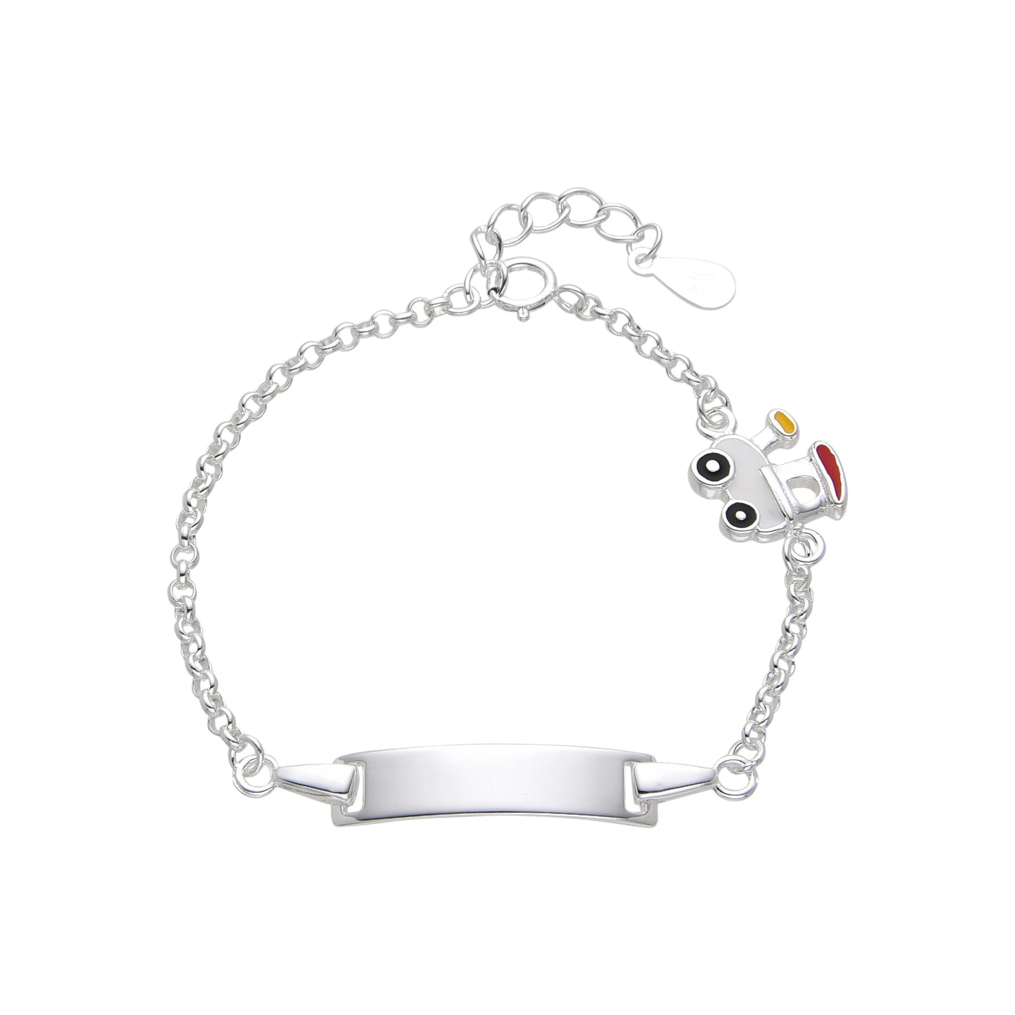 Esclava Ferrocarril 14,5cm Ajustable - Plata 925