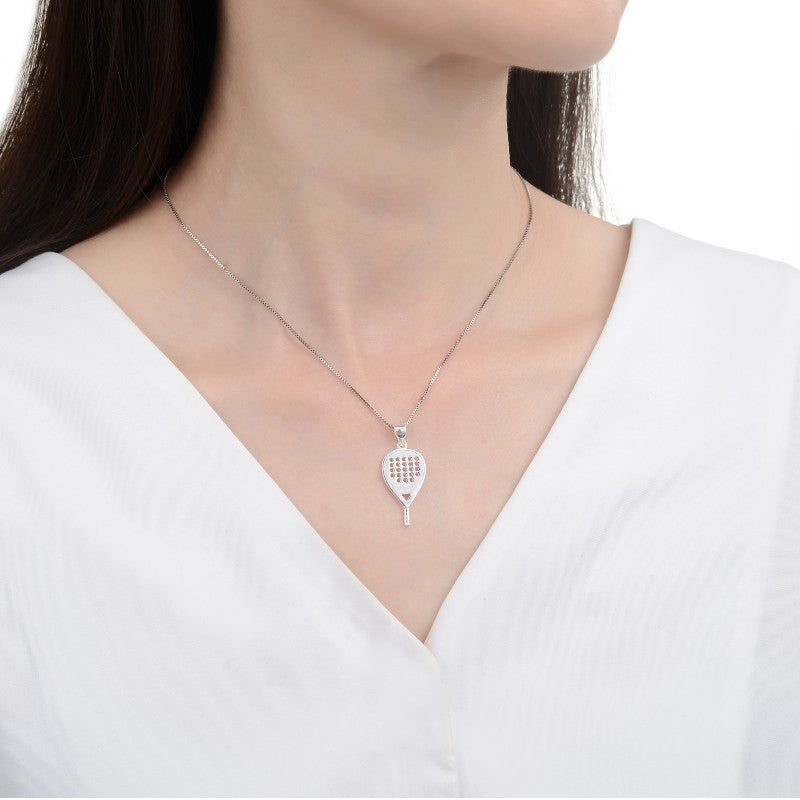 Dije Raqueta de Pádel 2,4cm - Plata 925