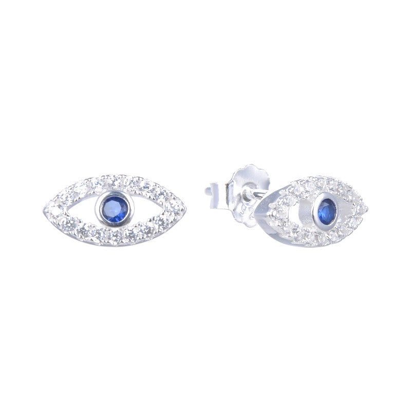 Zarcillos Ojos Turcos Plata 925