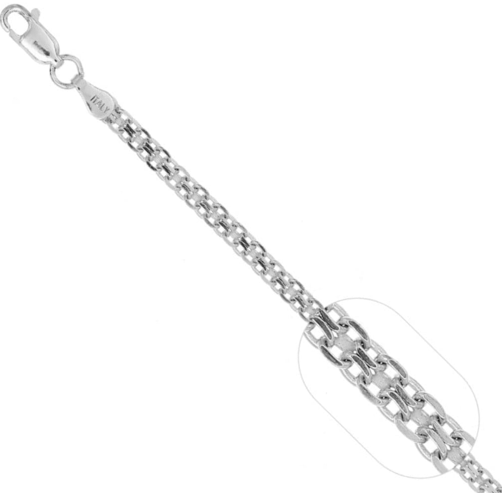 Pulsera Tejido Chino 19cm - Plata 925