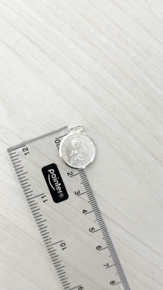 Medalla de María de San José 1,8cm Plata 925