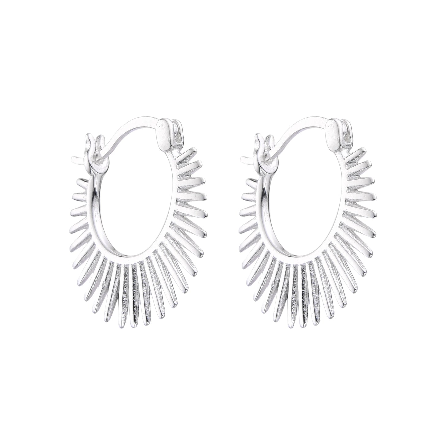 Argollas de Púas 1,5cm Plata 925