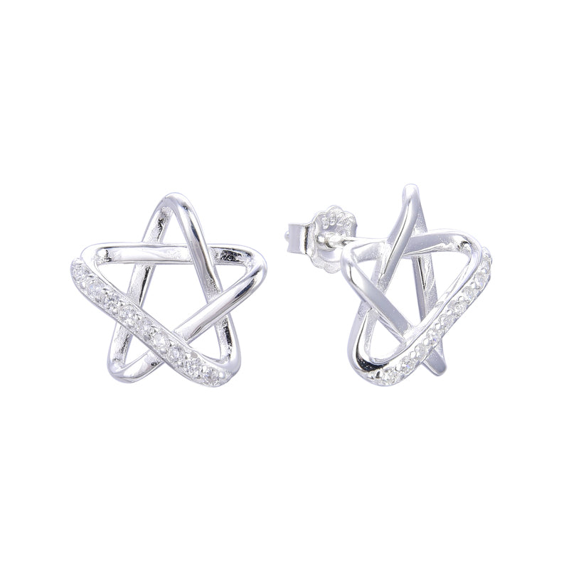 Zarcillos Estrellas de David 1,5cm