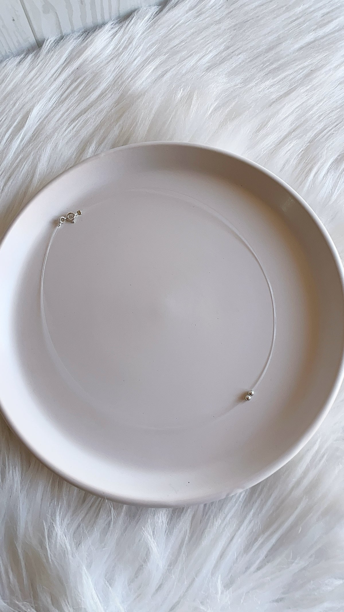 Gargantilla Fantasmita 2 Balines 3mm - 40cm - Plata 925
