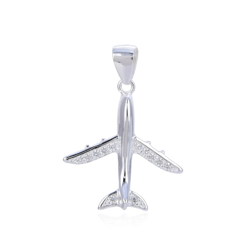 Dije Avión 2cm Plata 925