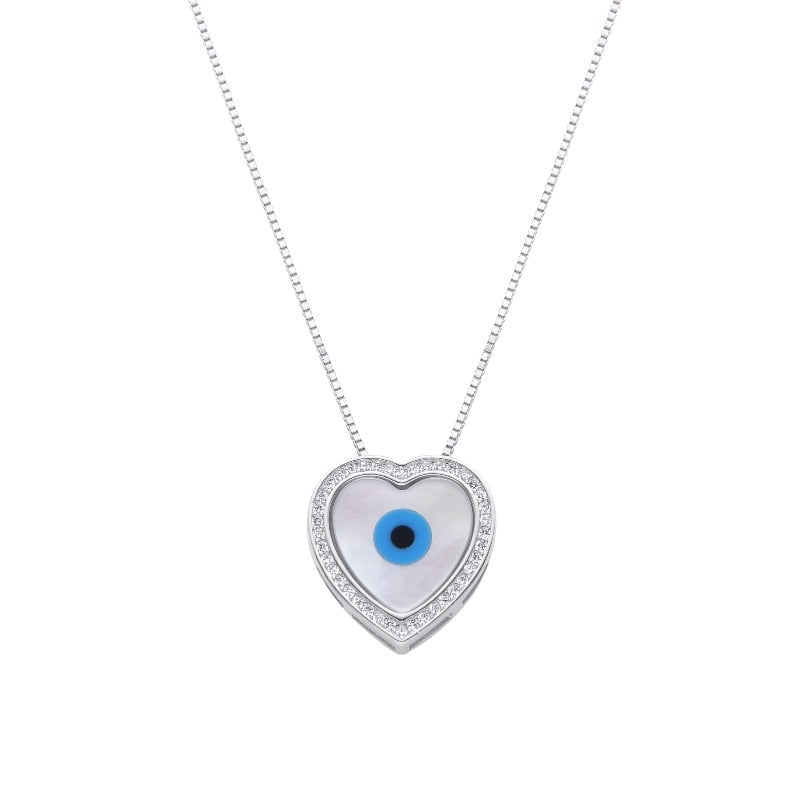Cadena Dije de Corazón de ojo