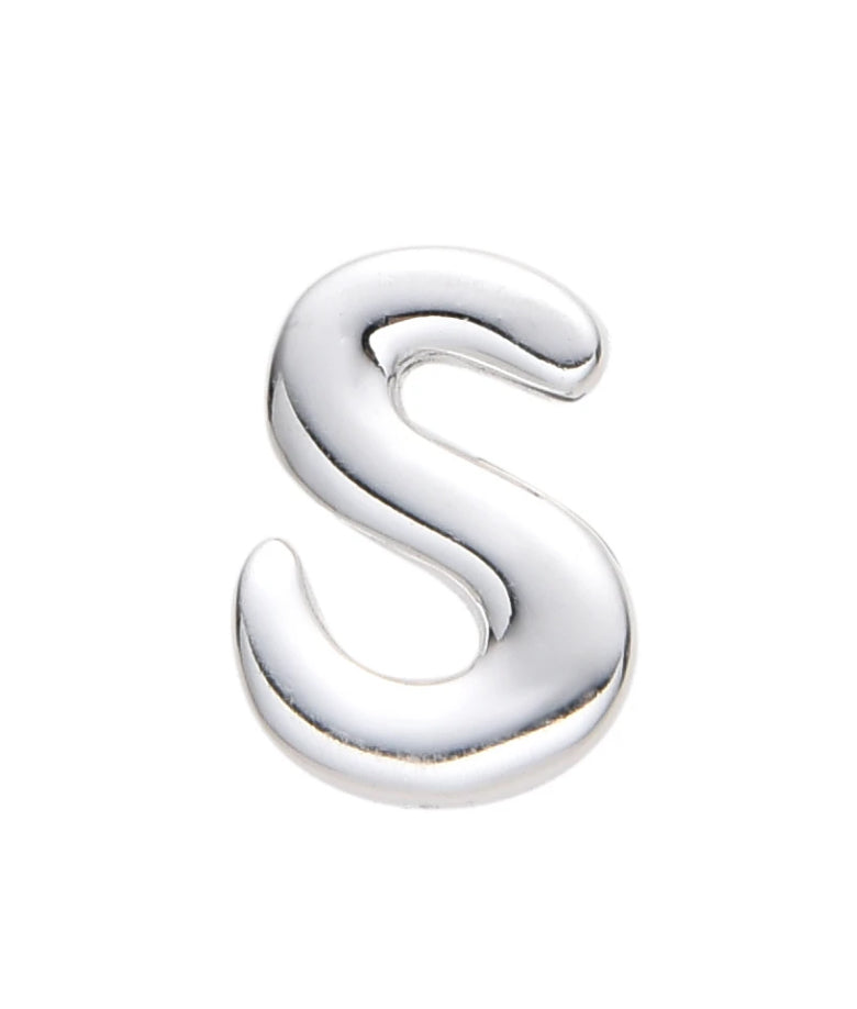 Dije Letras Lisas Plata 925