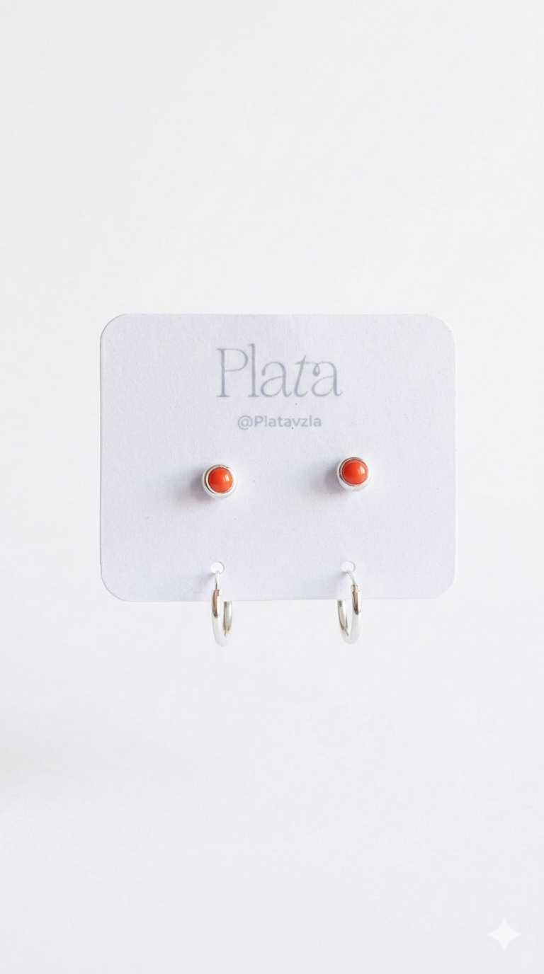 Set Abridores + Argollas 1cm - Plata 925