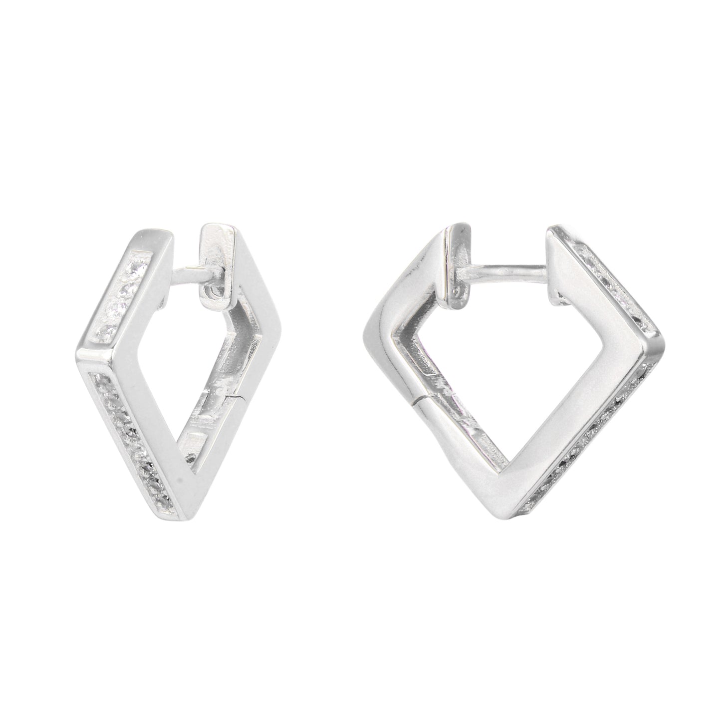 Argollas Triangulares 1,5cm Plata 925