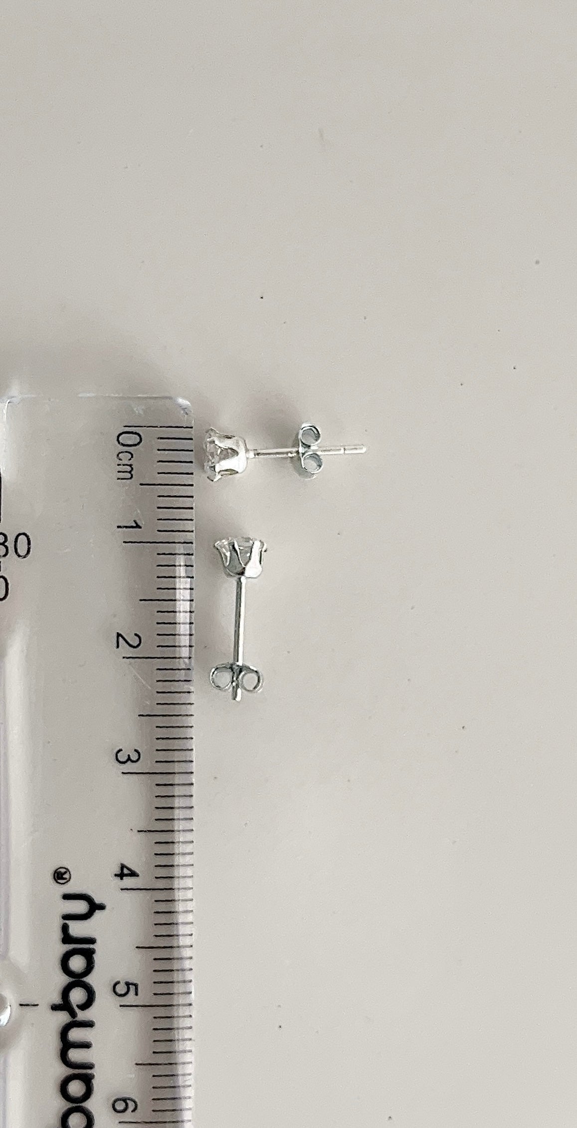 Zarcillos Zircones 4mm Plata 925