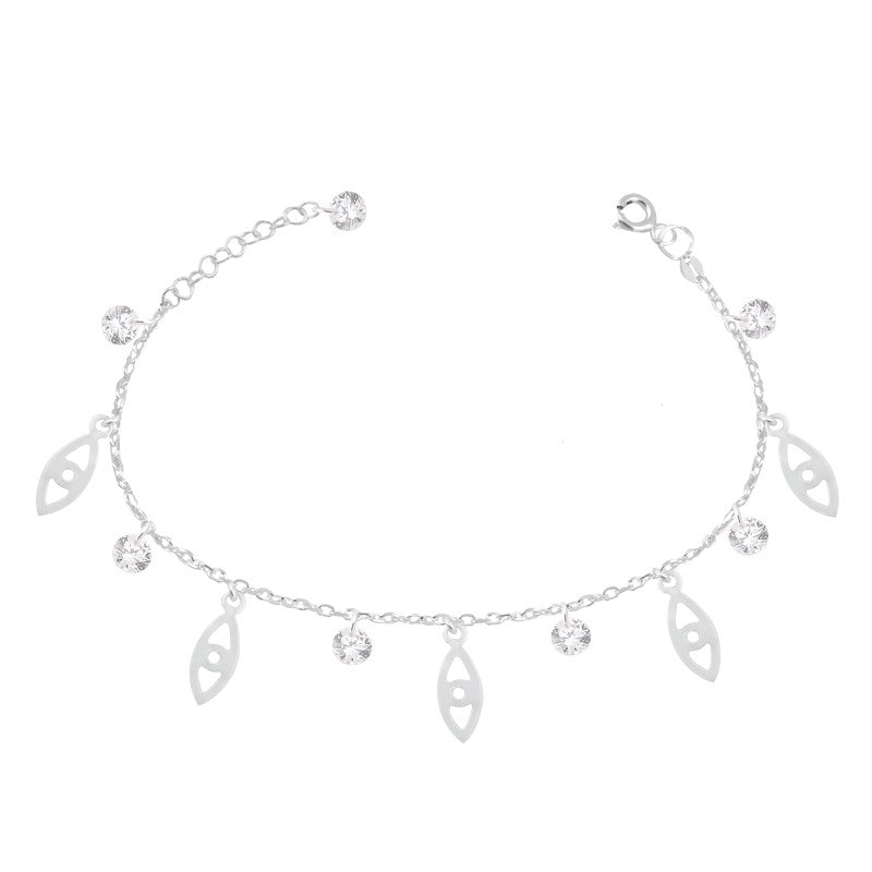 Pulseras Dijes de Ojos y Puntos de Luz 20cm
