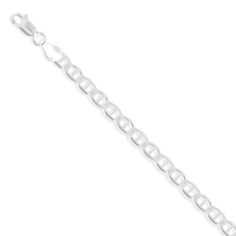 Pulsera tejido gucci plano 20cm 4mm - Plata 925