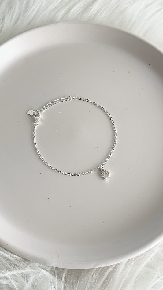 Pulsera Huella Perro - Plata 925