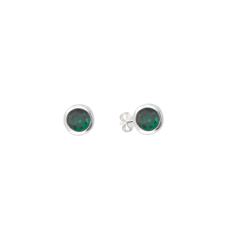 Zarcillos Zircon Redondo 3mm Plata 925