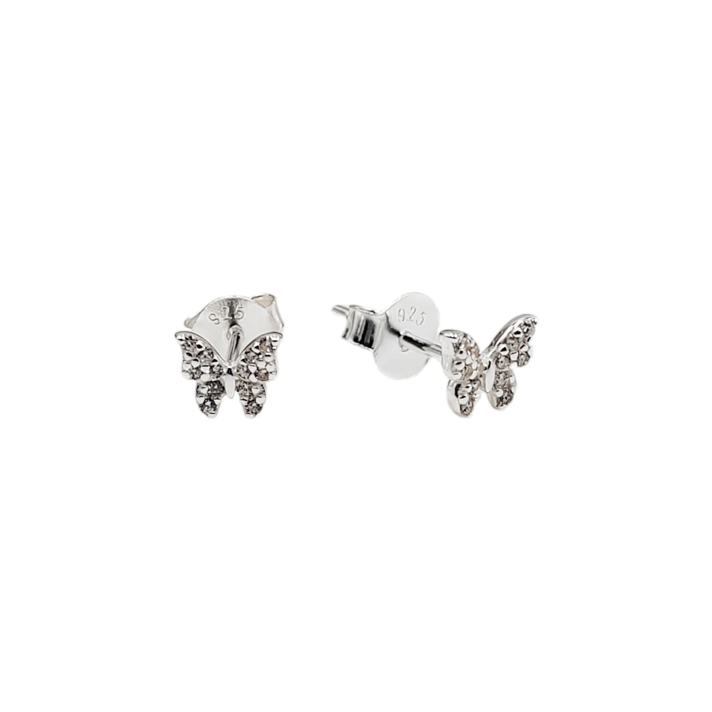 Zarcillos Mariposas Mini Plata 925