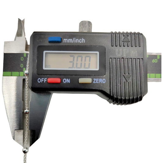 Cadena Tejido Coreano Bolas 3mm Plata 925