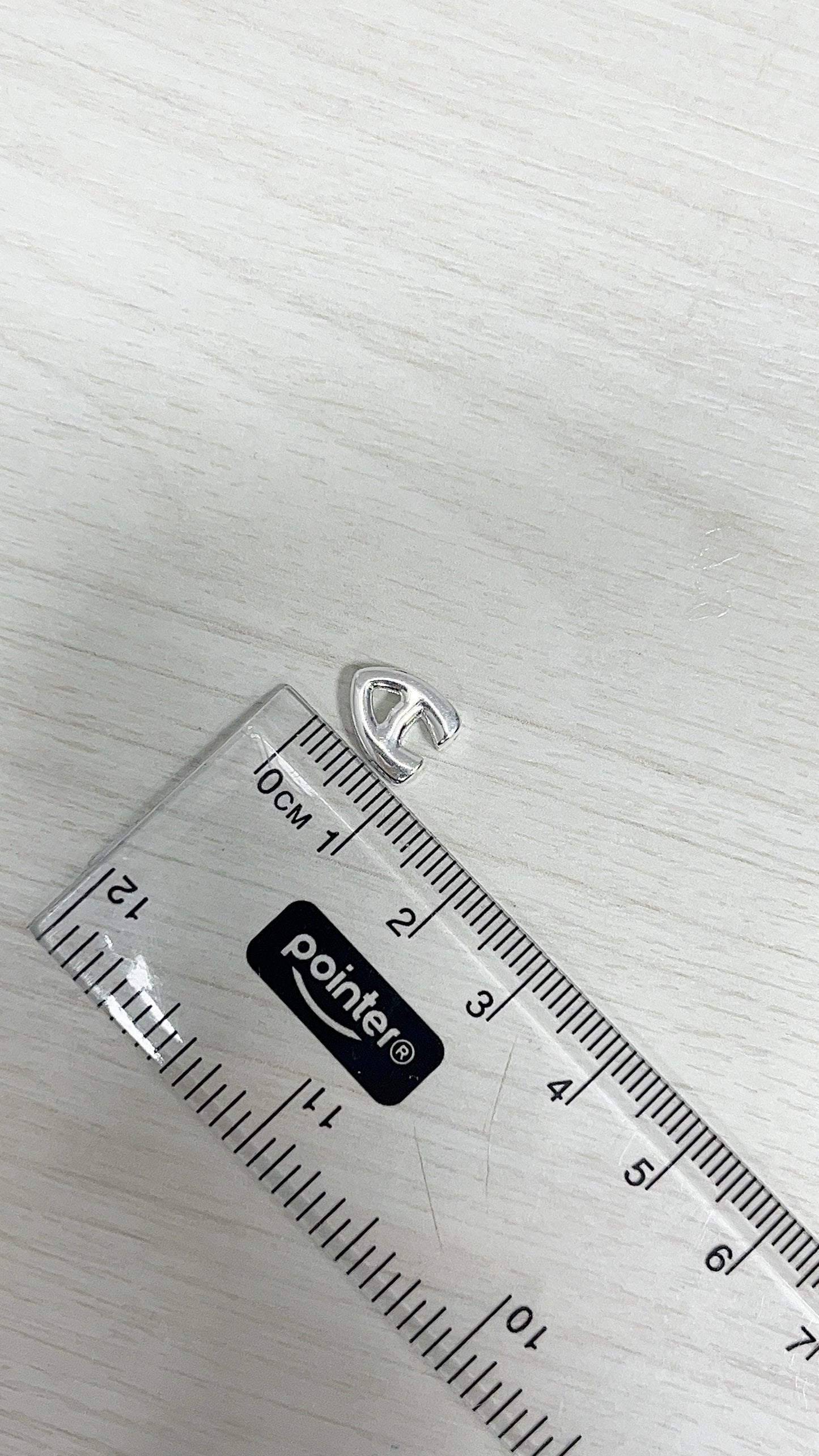 Dije Letra “A” 1cm - Plata 925