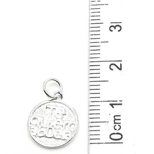 Dije Abuela Te quiero 1cm - Plata 925