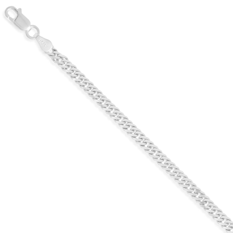 Pulsera Tejido Grumet 19cm - 4mm - Plata 925