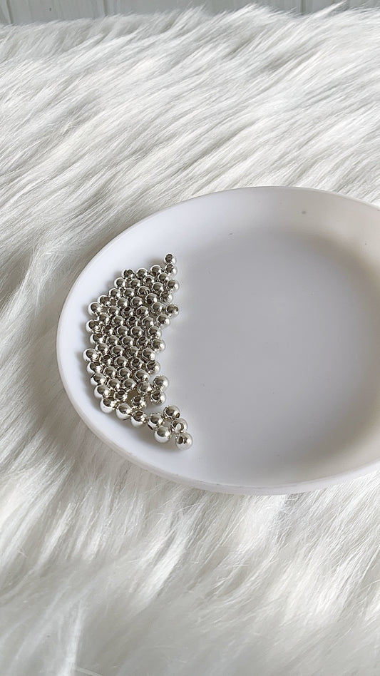 Balín Liso 4mm - Plata 925