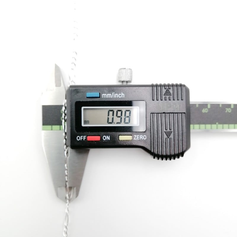 Cadena tejido fígaro 3mm 60cm