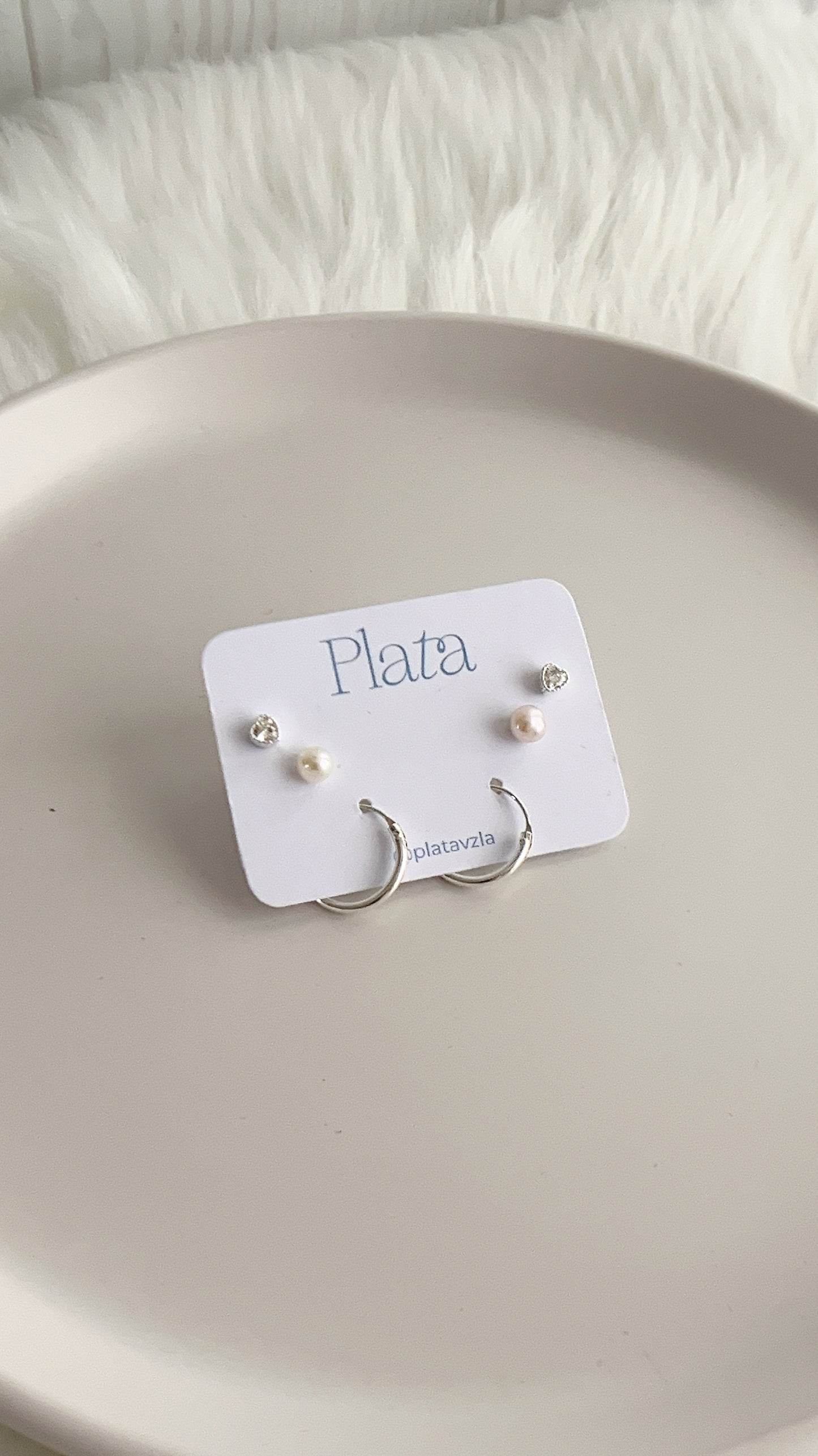 Set Zarcillos y Argollas 1,4cm - Plata 925