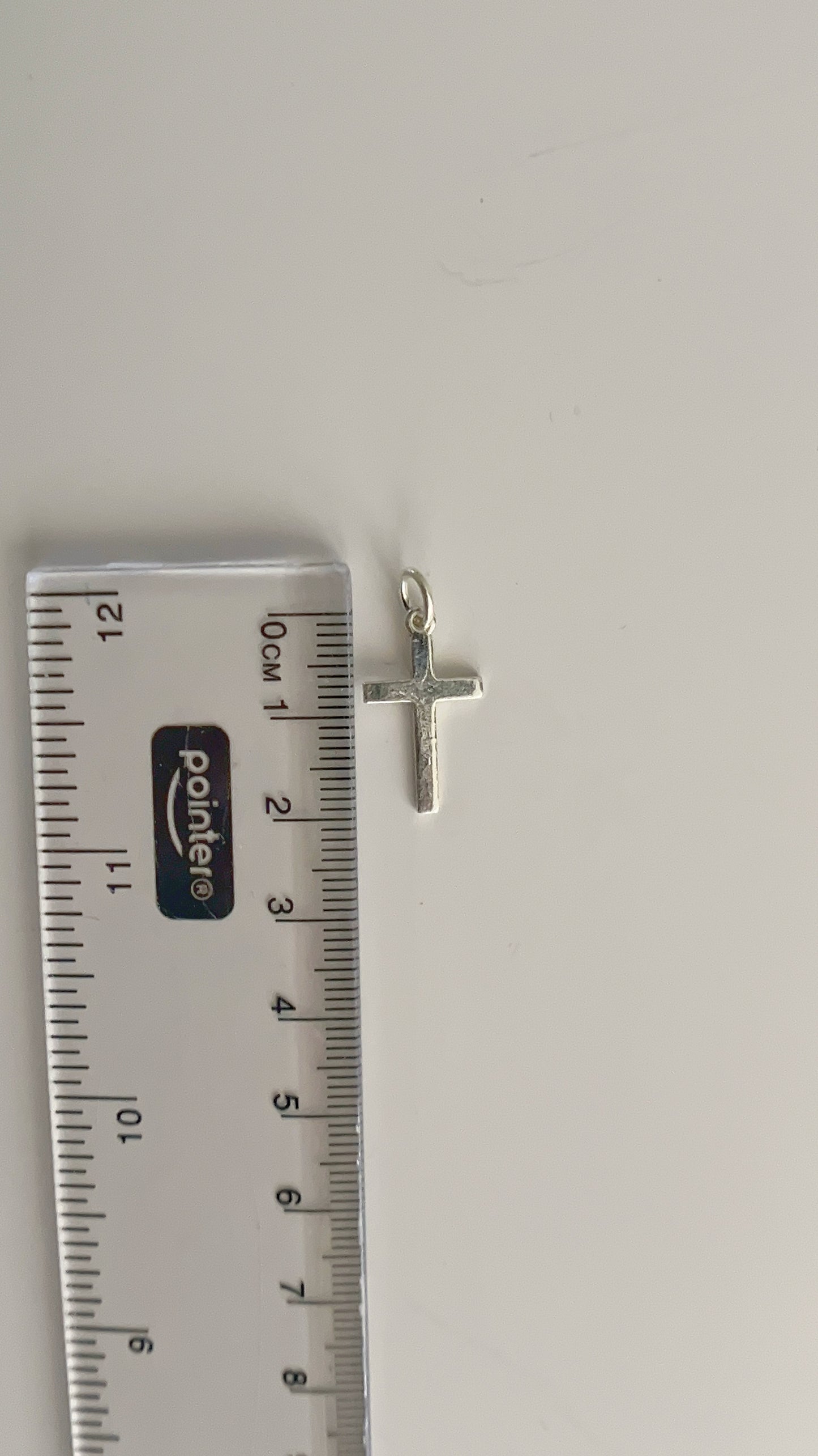 Cruz Plana Lisa 2cm - Plata 925