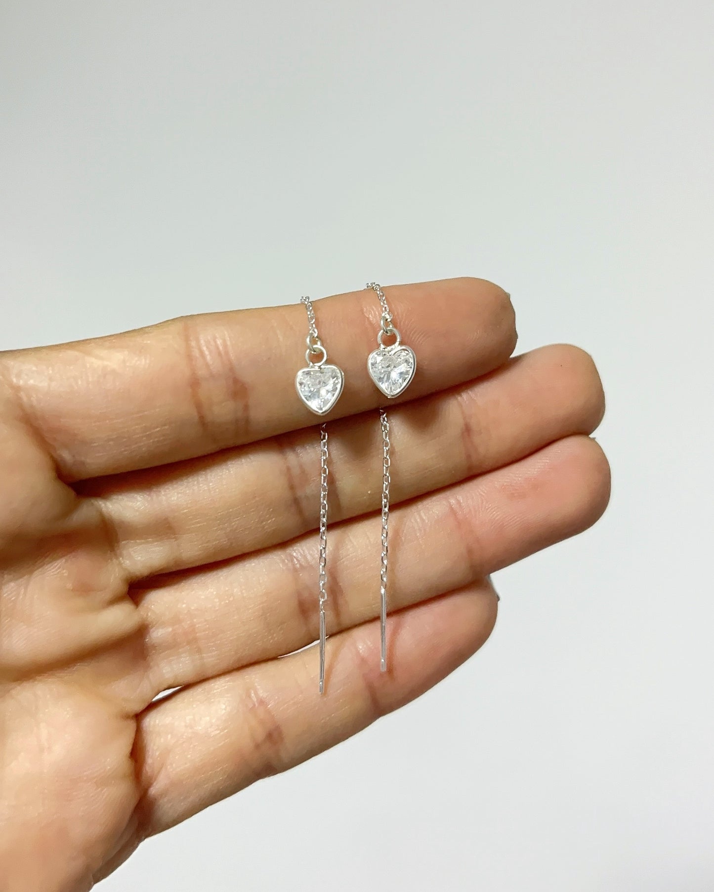 Zarcillos Largos de Corazón