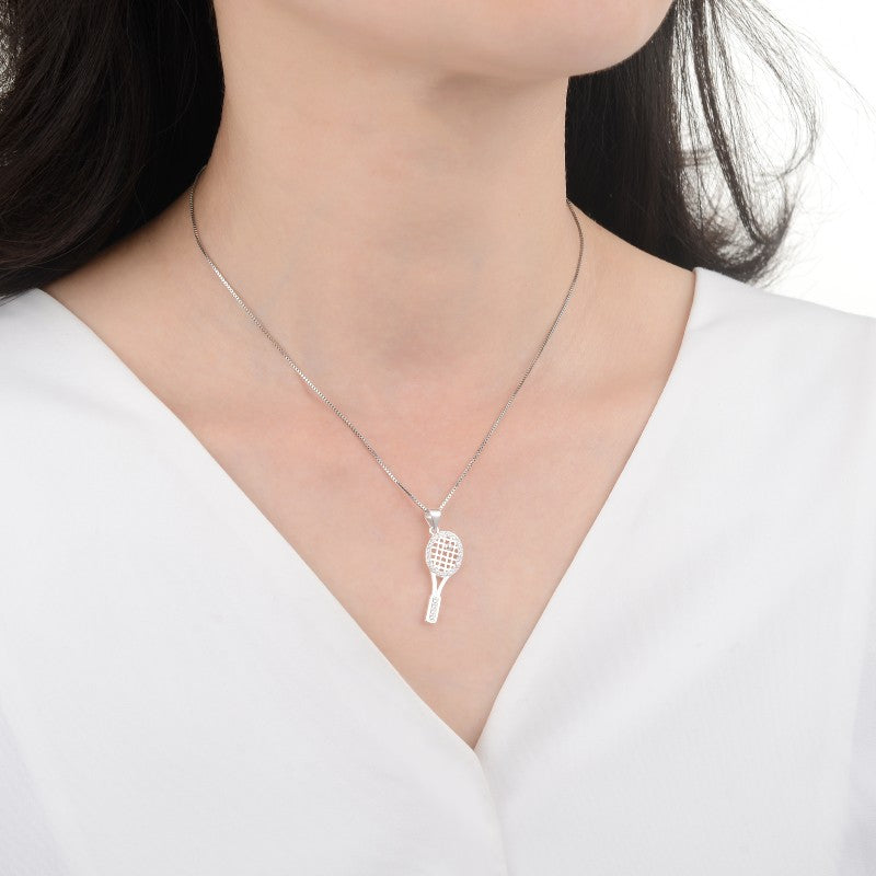 Dije Raqueta de Tenis 2,5cm - Plata 925