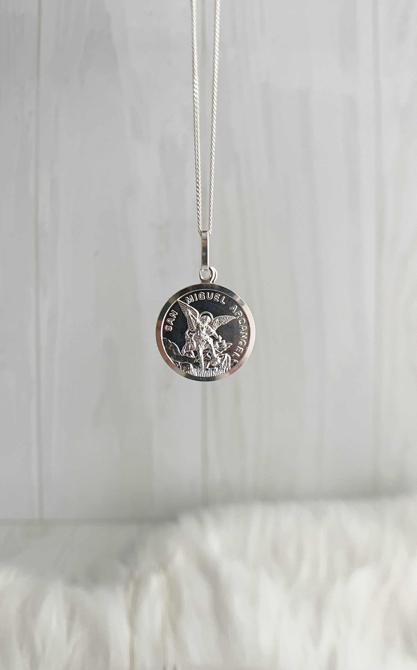 Cadena Dije San Miguel - Plata 925