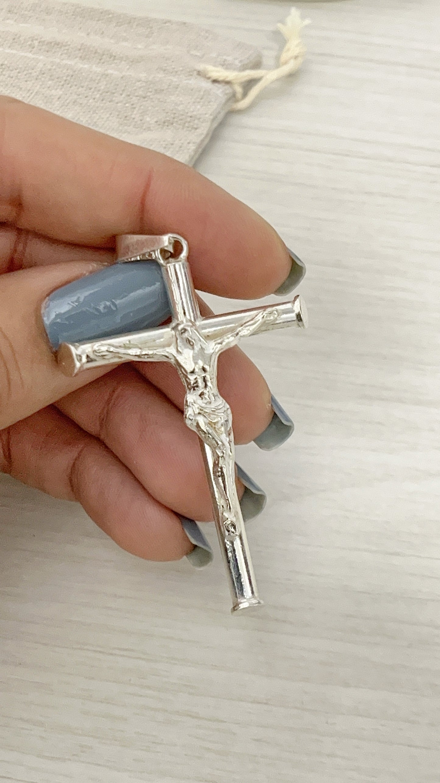 Dije Cristo 5cm - Plata 925