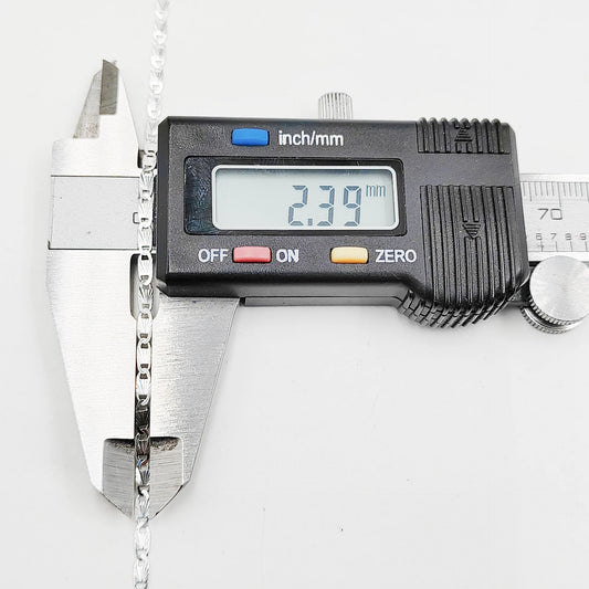 Cadena Valentino Diamantada 3mm Plata 925