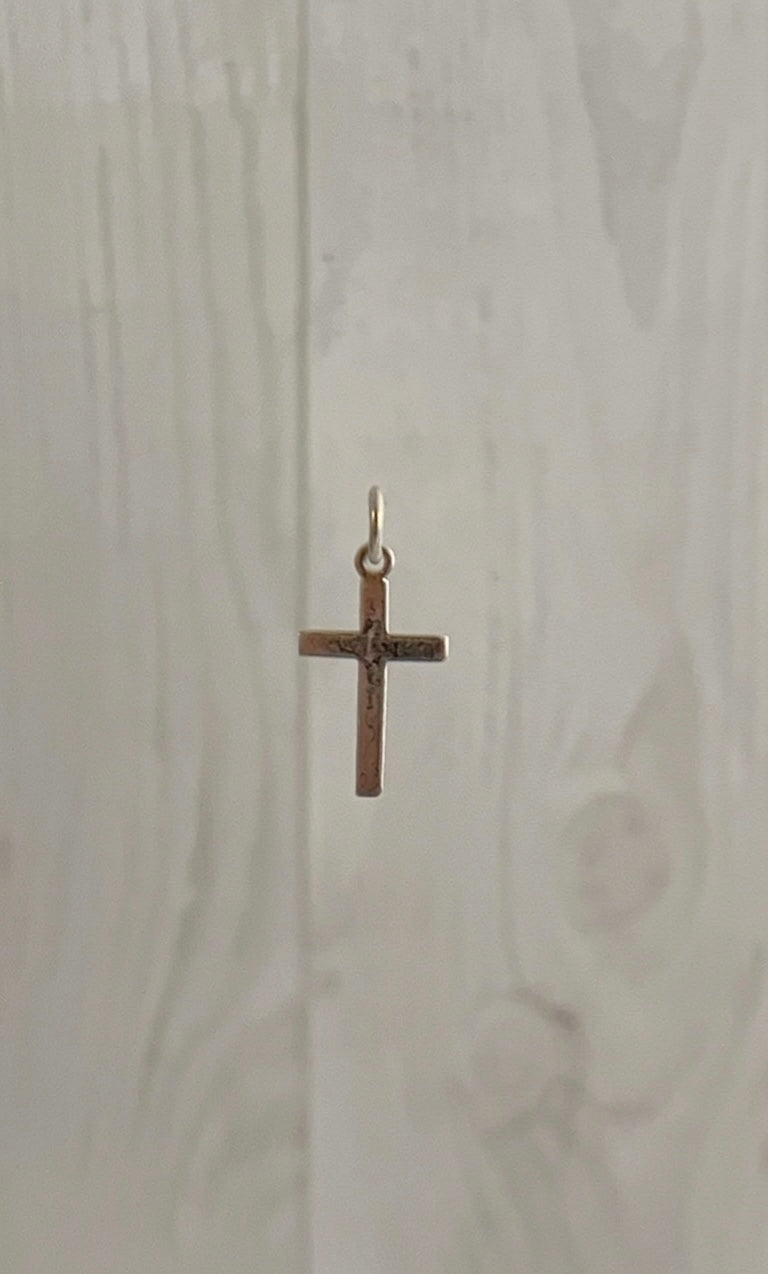 Cruz Plana Lisa 2cm - Plata 925