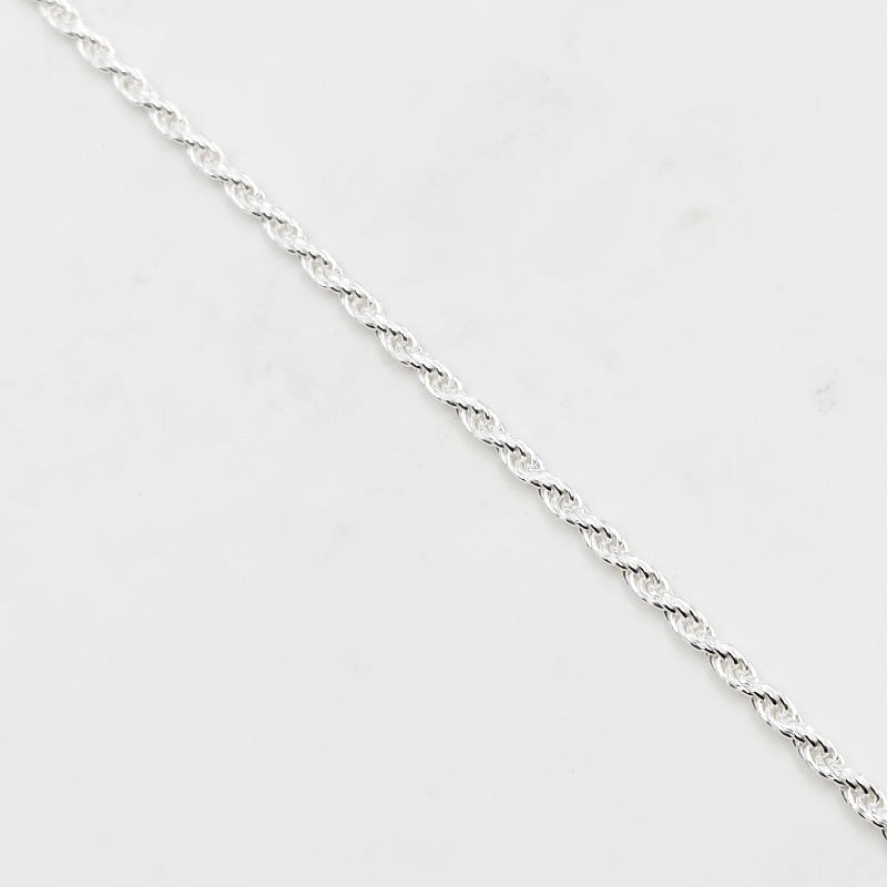 Cadena Tejido Cordón San Francisco 60cm - Plata 925
