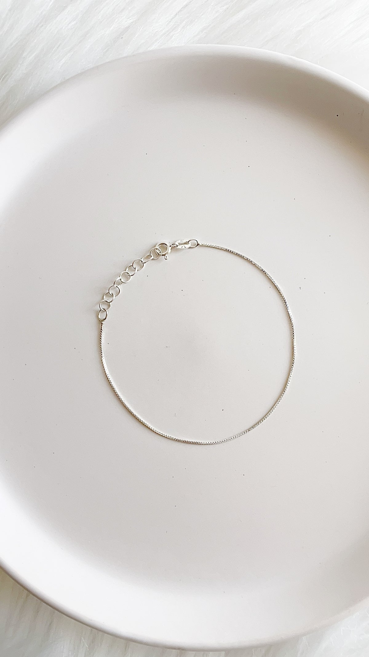 Pulsera Veneciana 19cm Ajustable - Plata 925