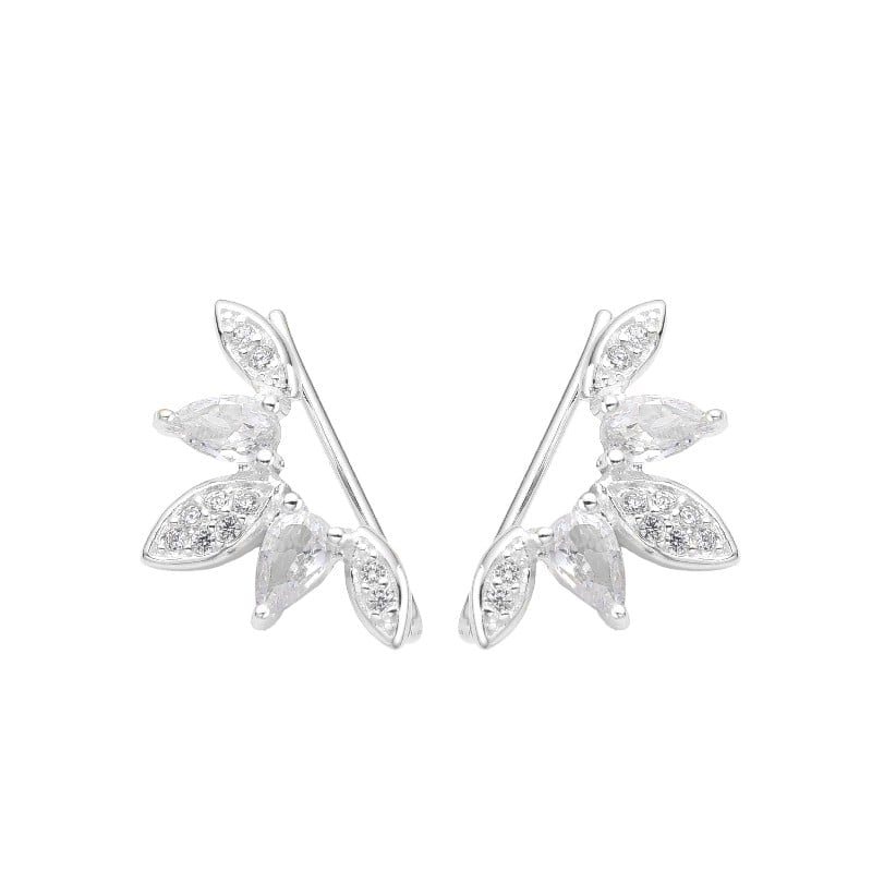 Zarcillos Trepadores Cristales Plata 925