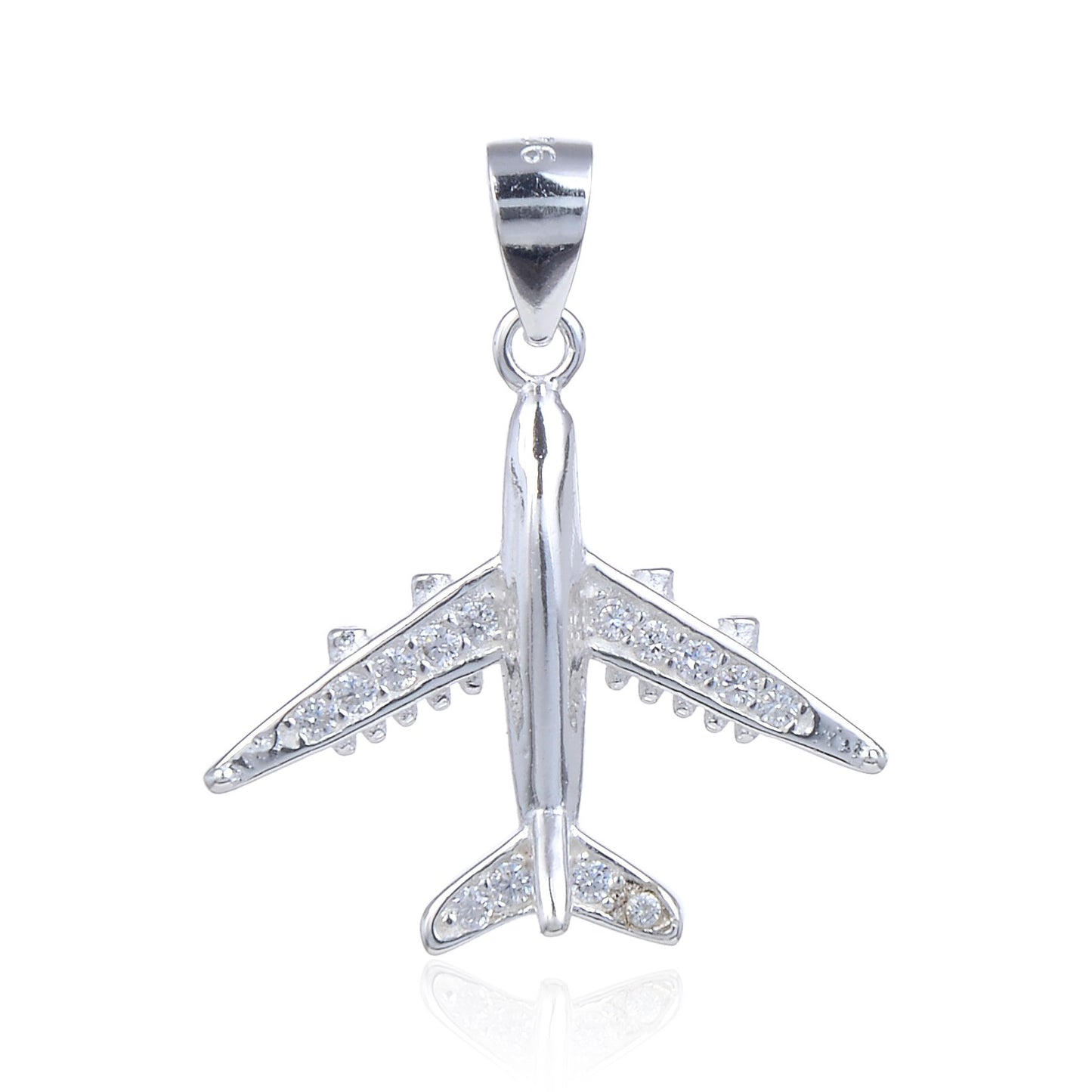 Dije Avión 1,5cm Plata 925
