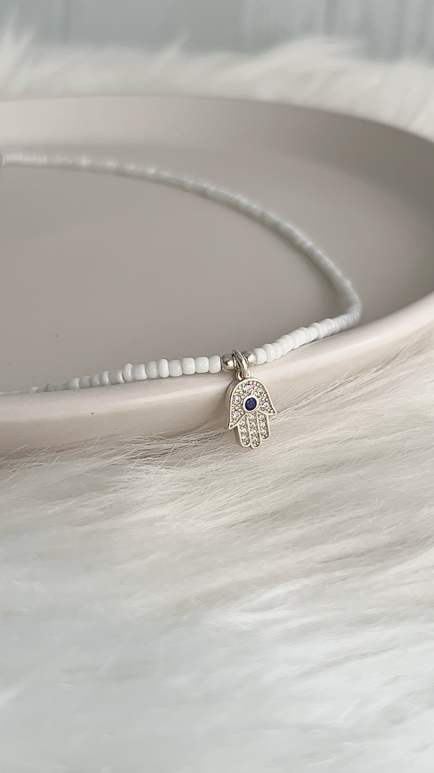 Gargantilla de Mostacillas y Dijes - Plata 925